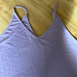 FREE PEOPLE oversized v-neck tank top.